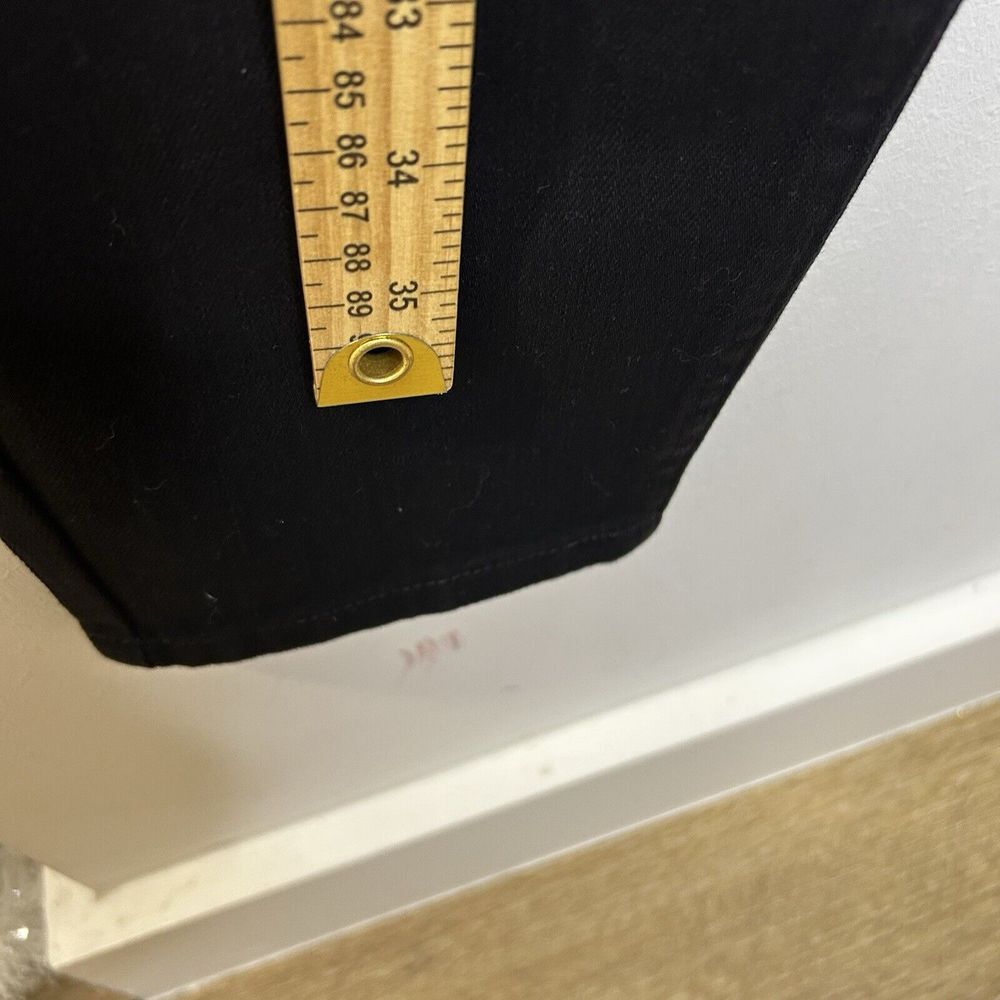 NWT Soft Surroundings Jeans Size 12 Black Fly Front Skinny Ankle Natural Waist - Picture 4 of 15
